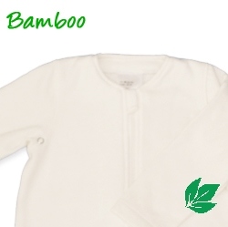 Bamboe babyslaapzak lente/herfst - off white S